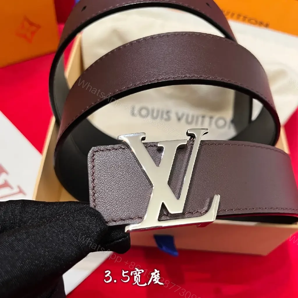 View 2 of Two-Tone Leather Belt with Gold Buckle - Modern Luxury Belt