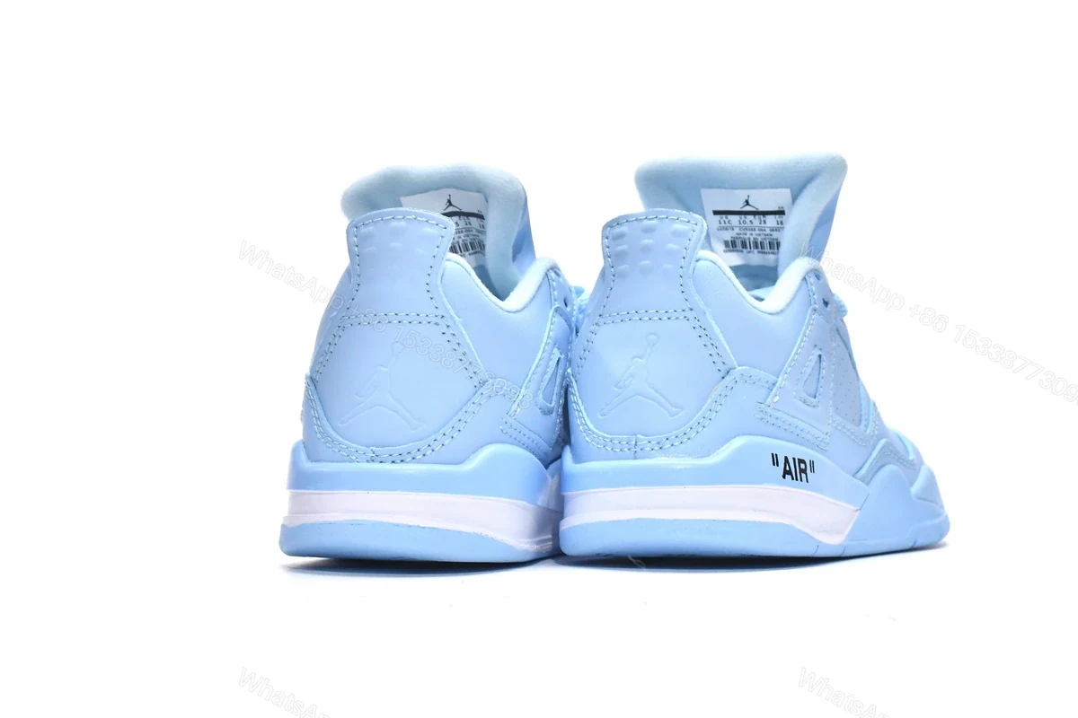 View 2 of Jordan 4 Kids Shoes Retro Sky Blue CV9388-106