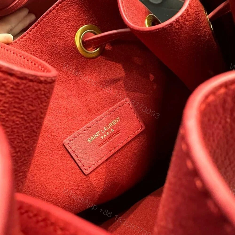 View 7 of Saint Laurent Paris VII Large Flat Hobo Bag In Smooth Bag Red 44Cm