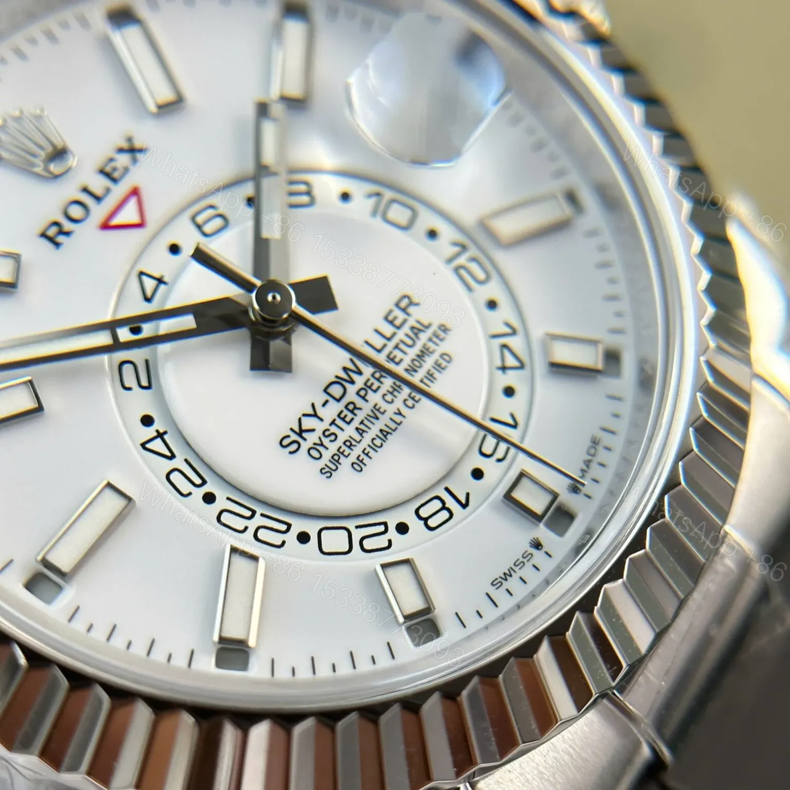 View 9 of Superclone Rolex Sky-Dweller Intense white Dial 336239