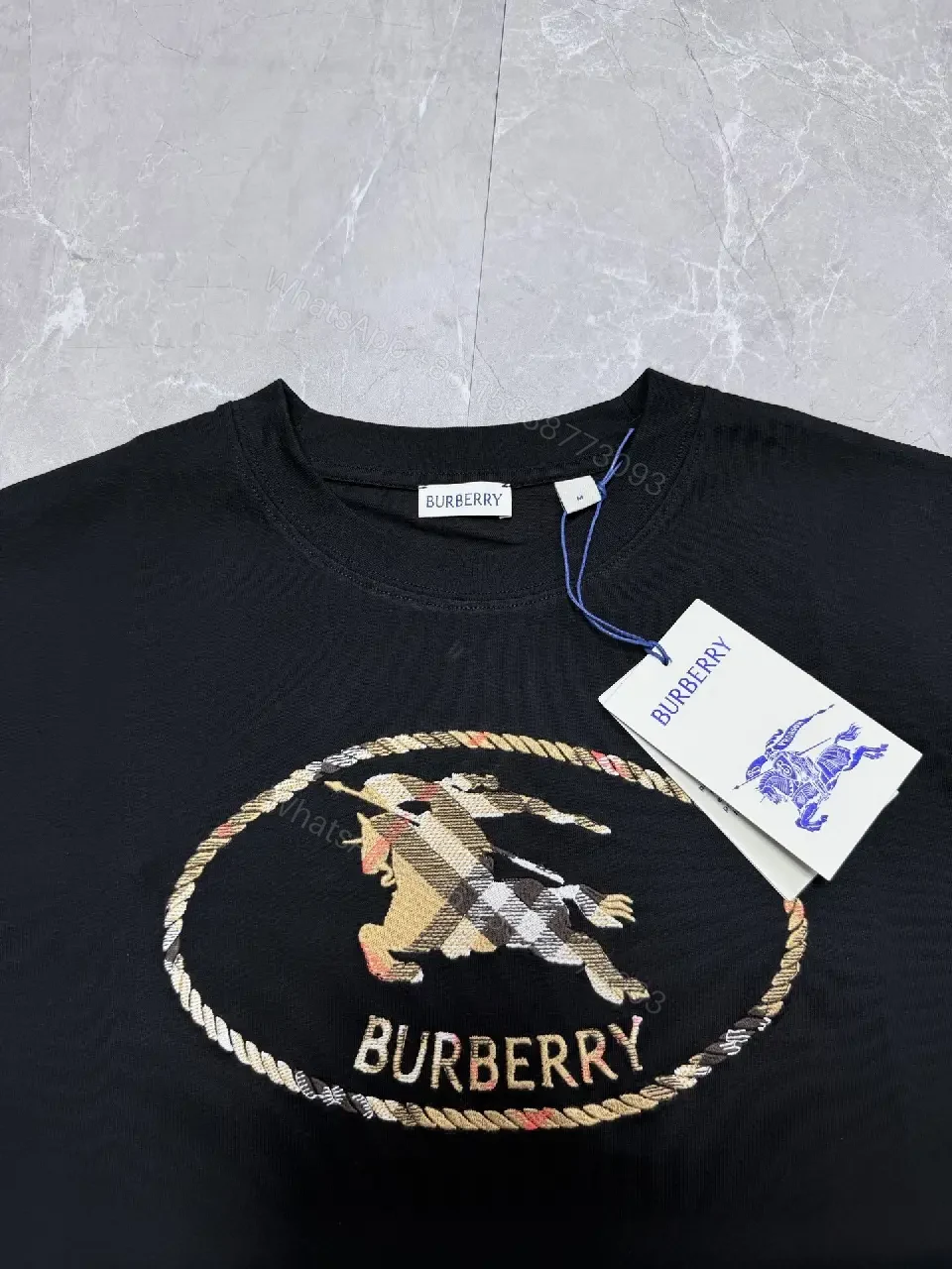 View 6 of Bold Black Cotton Tee, Subtle Luxe Details, Casual Confidence Tee