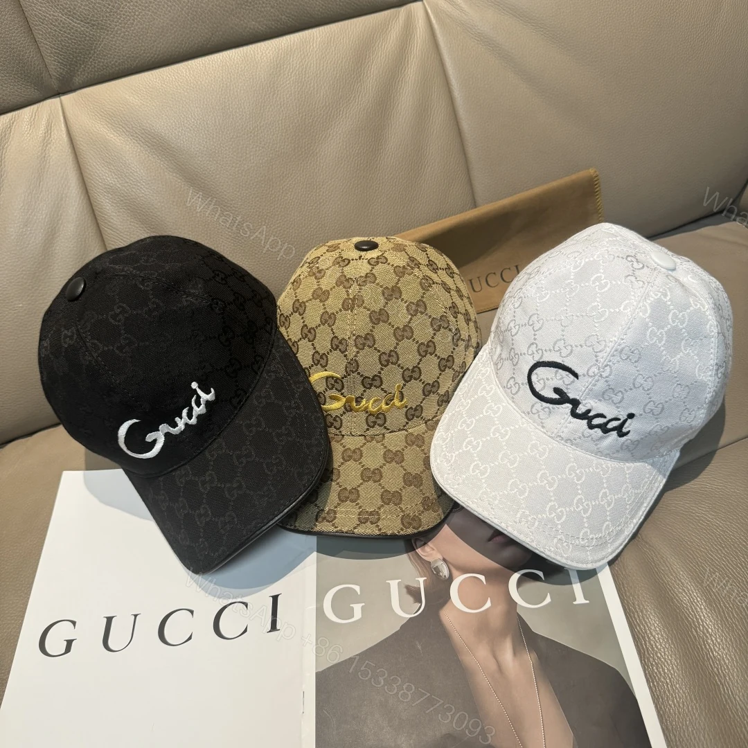 Gucci原單男女款立體刺繡棒球帽 GG緹花設計三色可選 — view 1