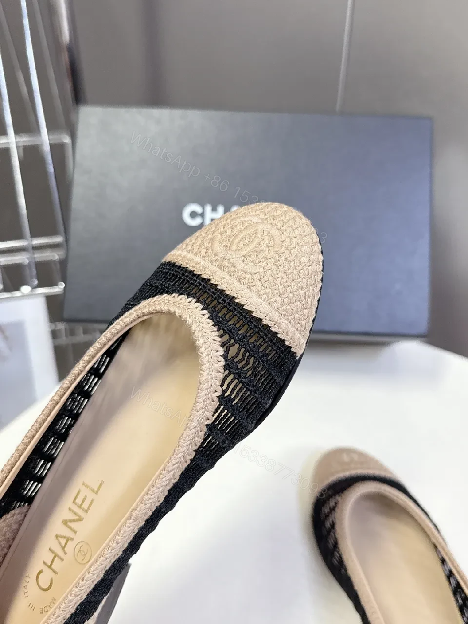 View 4 of Textured Knit Espadrille Flats - Luxe Everyday Comfort