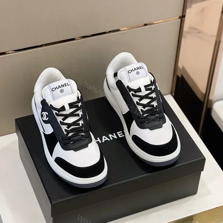 View 7 of Chanel-Inspired Black & White Luxury High-Tops: All-Day Comfort
