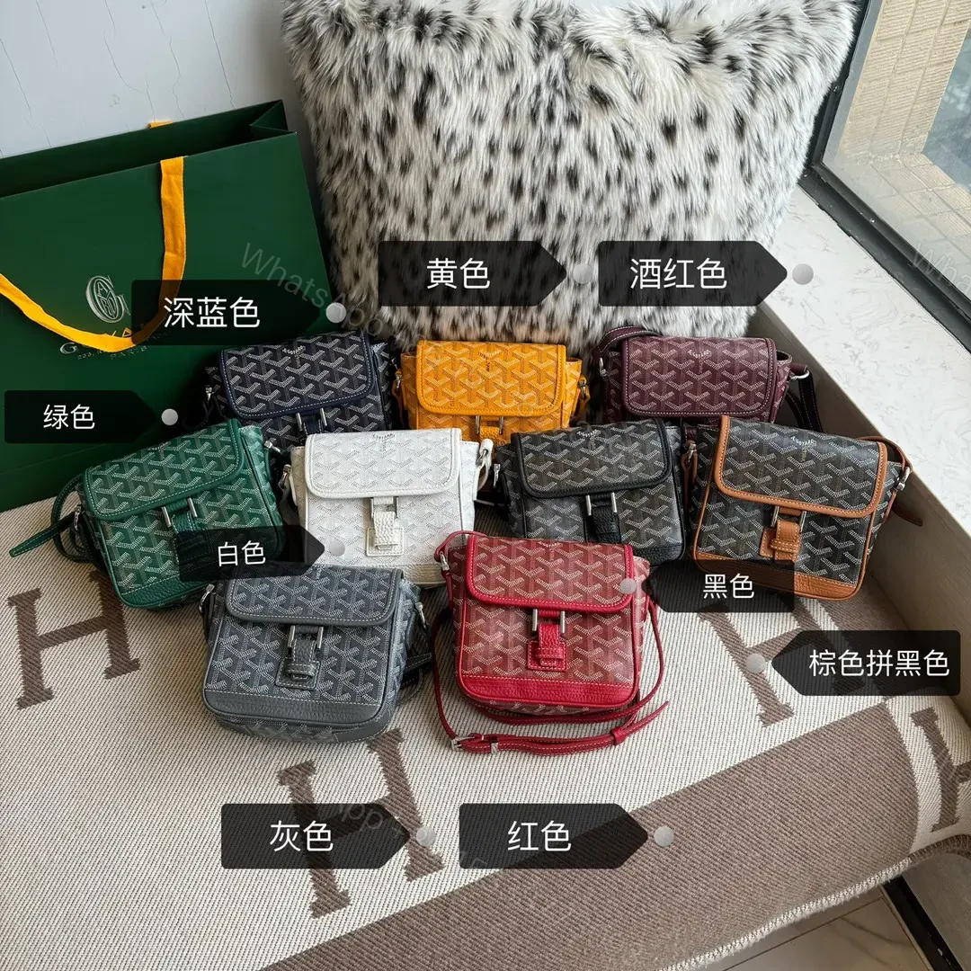 View 2 of Goyard Black Coated Canvas Mini Cross-Body Bag