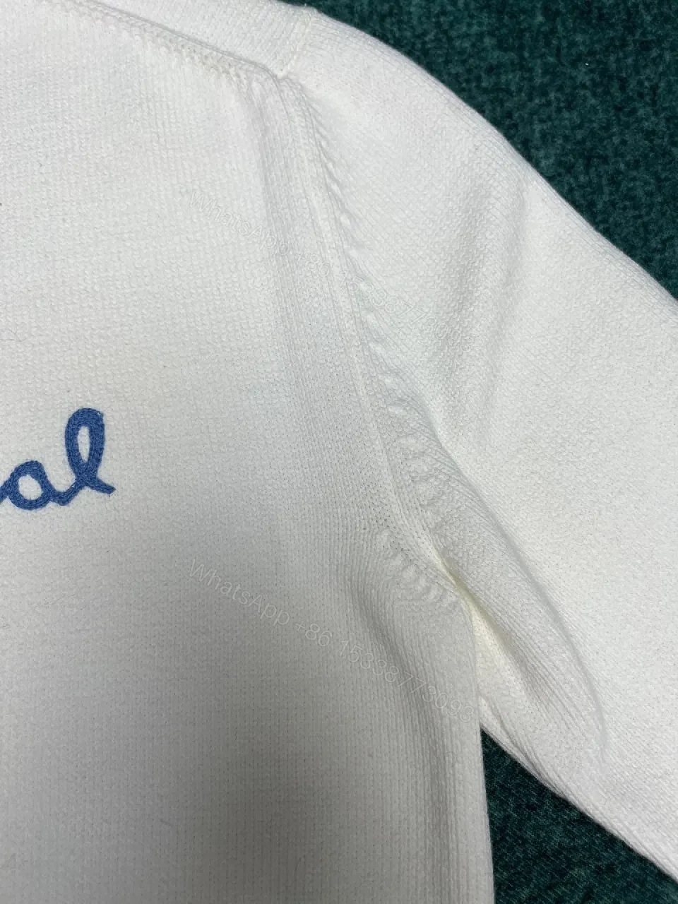 View 8 of Soft Cotton Crewneck Sweatshirt with Handwritten Script Style – Comfort Plus