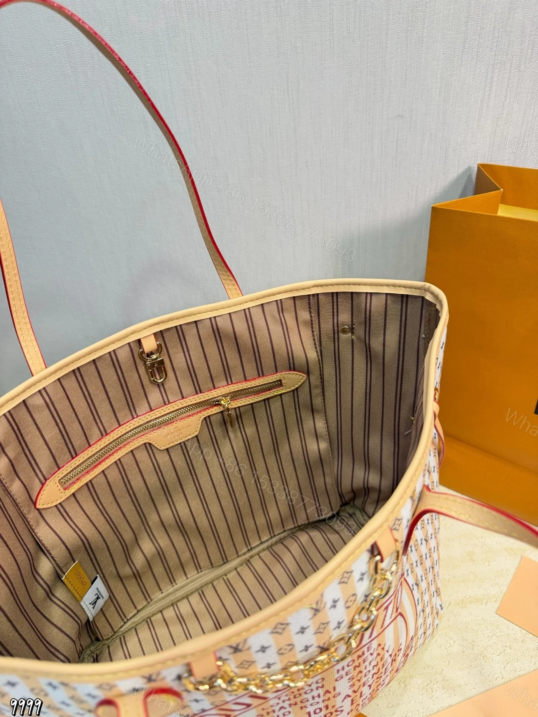 View 5 of Louis Vuitton LV Neverfull MM Stamp Rose