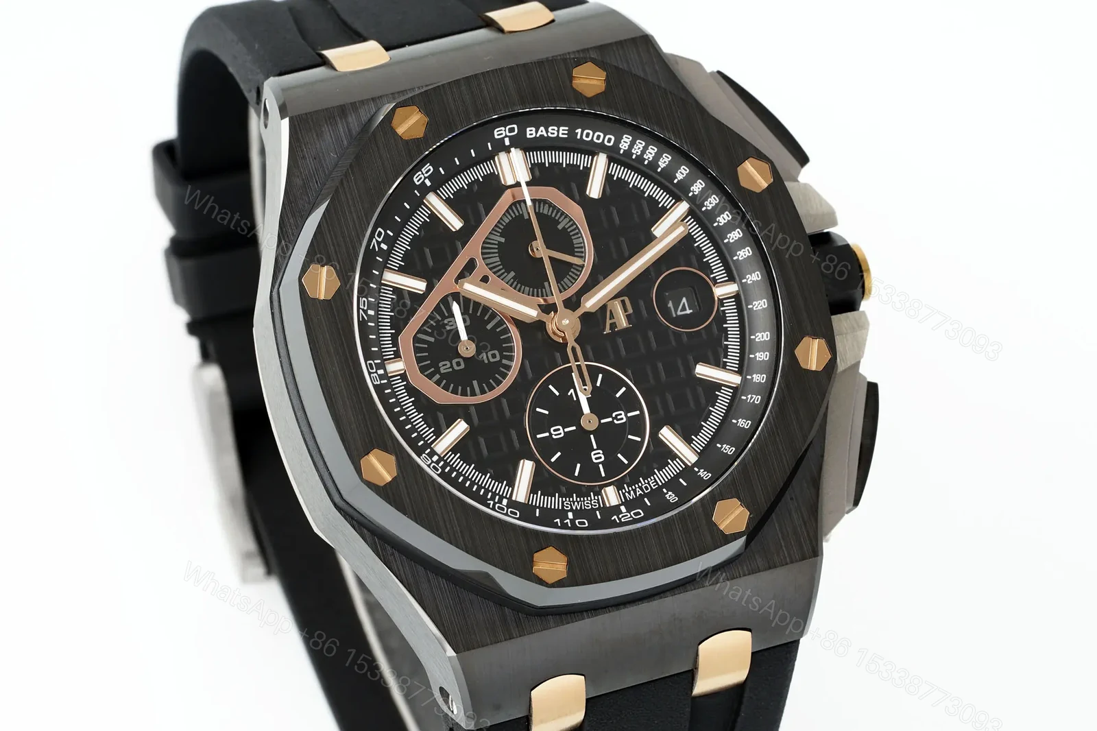 View 2 of V9 Factory Royal Oak Offshore 26400 Series Watch – Black Ceramic with Custom Cal.3126 Movement