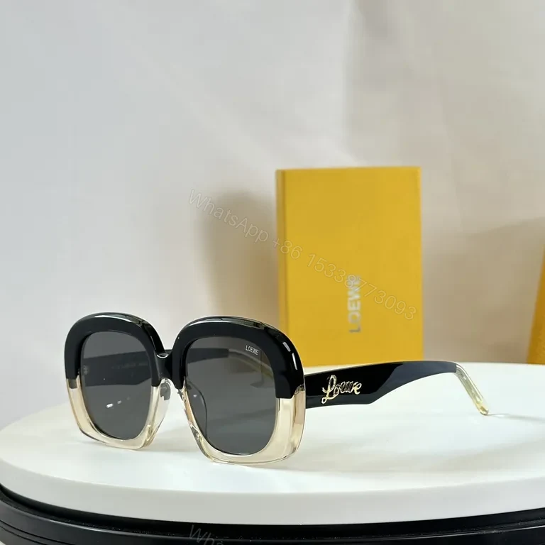 View 8 of Loewe-Inspired Blush Acetate Oversized Square Sunglasses