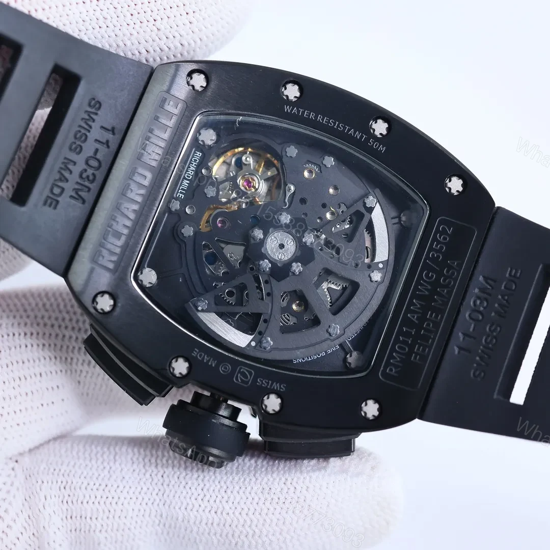 View 7 of BBR Factory Richard Mille Black RM011-FM Chronograph Watch