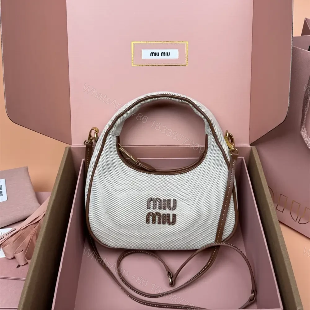 View 9 of 高仿miumiu*5BC125棉質單肩手提包米棕色免檢版