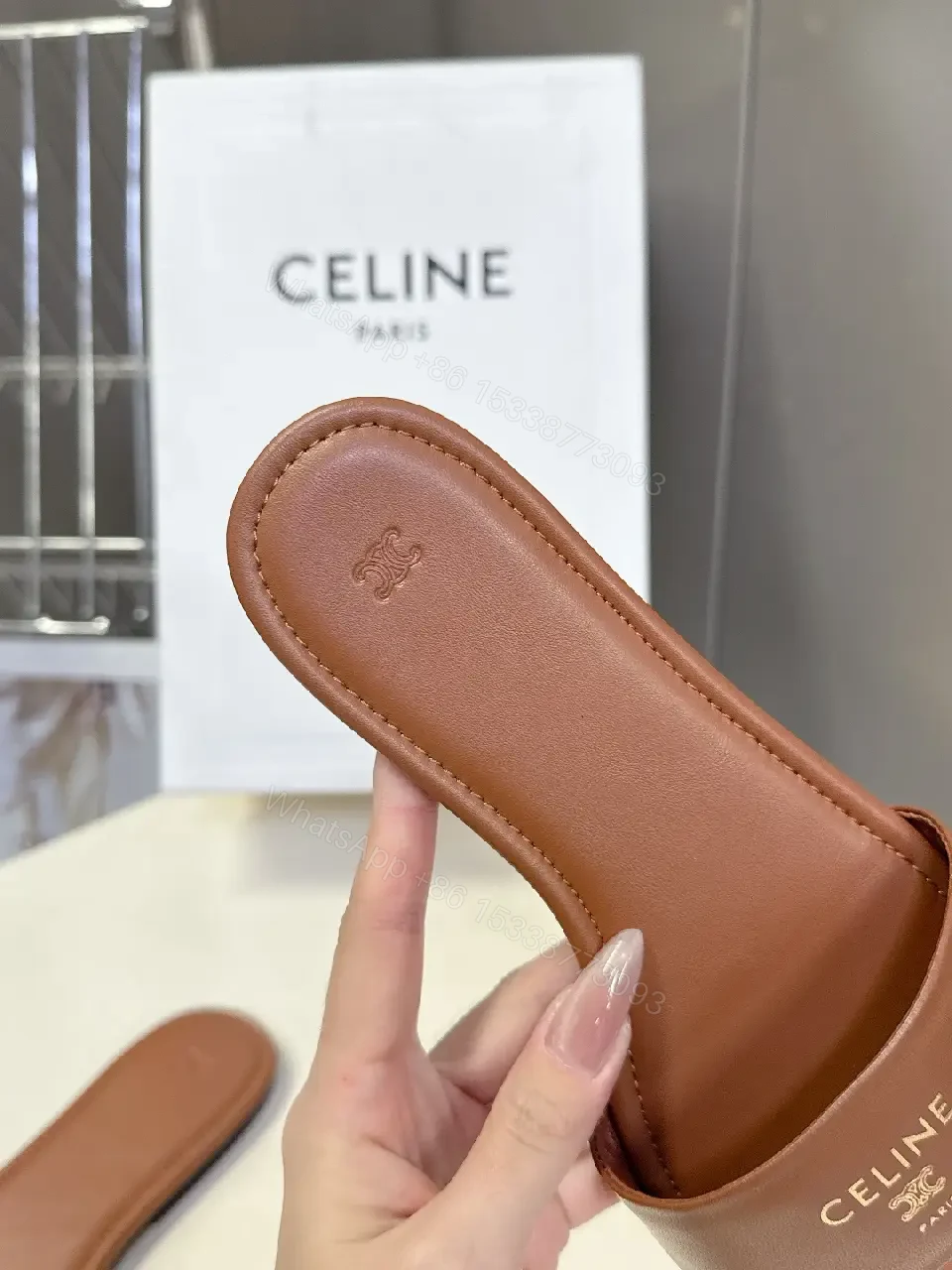 View 8 of Effortless Leather Slides: Refined Minimalist Sandals