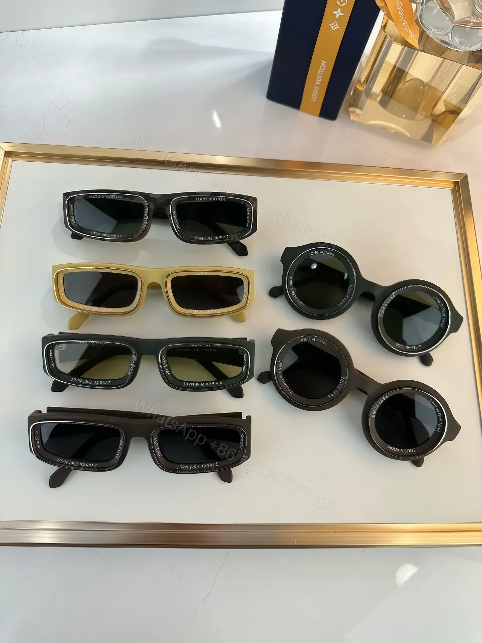 View 5 of Matte Shield Sunglasses – Bold Rectangular, All-Day Comfort