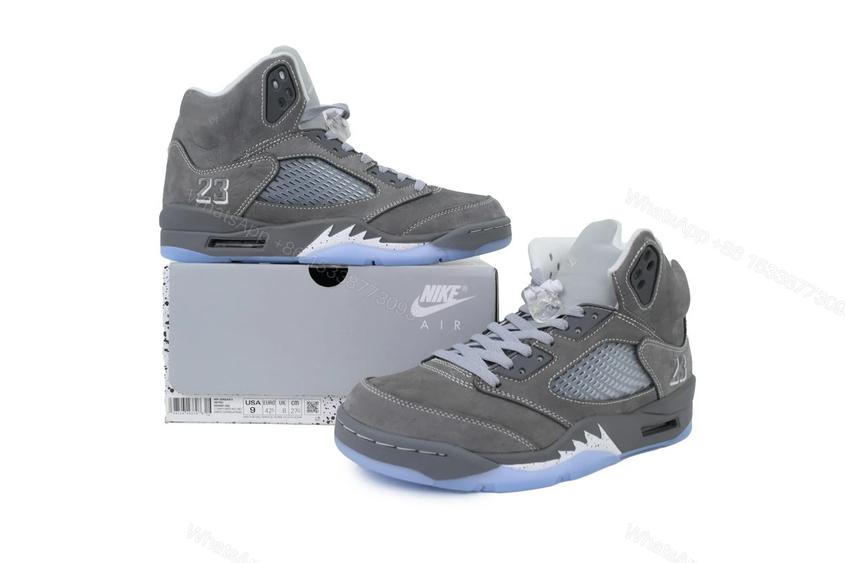 View 2 of Air Jordan 5 Retro 'Wolf Grey' DD0587-002 (2026)