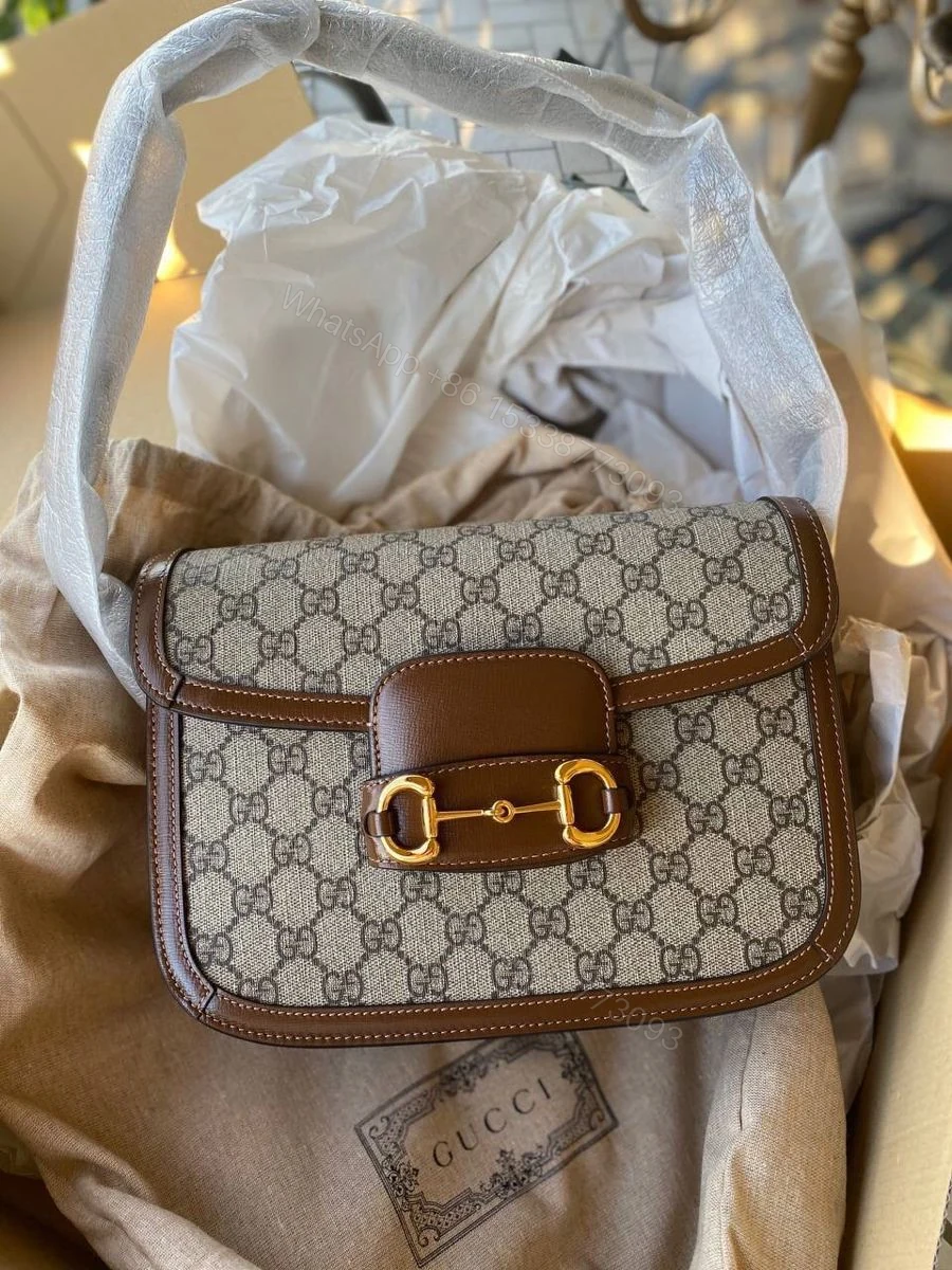 View 3 of FIRST COPY Gucci Horsebit 1955 Large Shoulder Bag