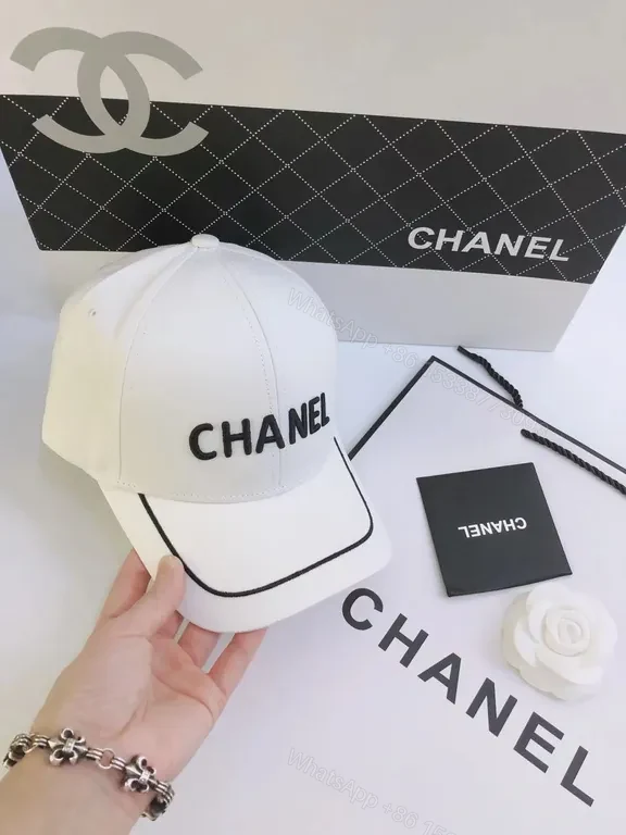 View 4 of Chic Chanel Logo Cap Duo - Premium Everyday Luxury Hats