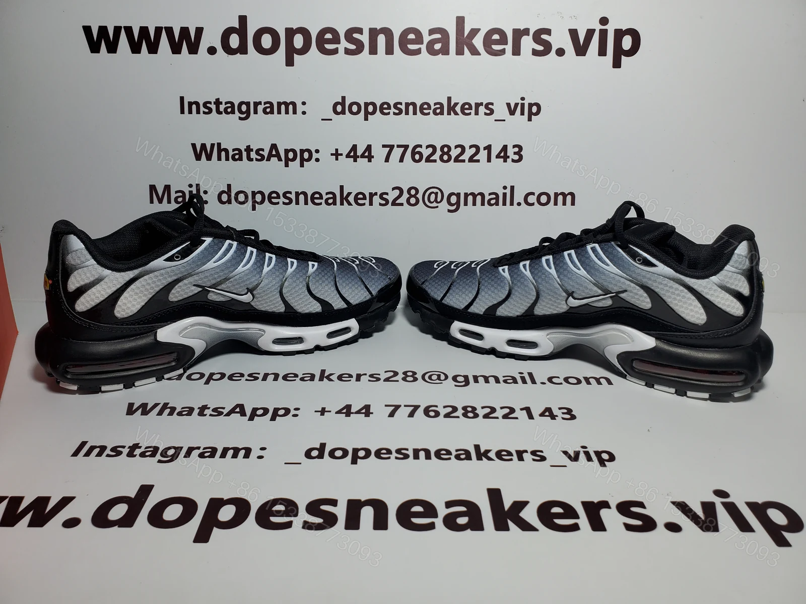 View 4 of Nike Air Max Plus Black Metallic Silver