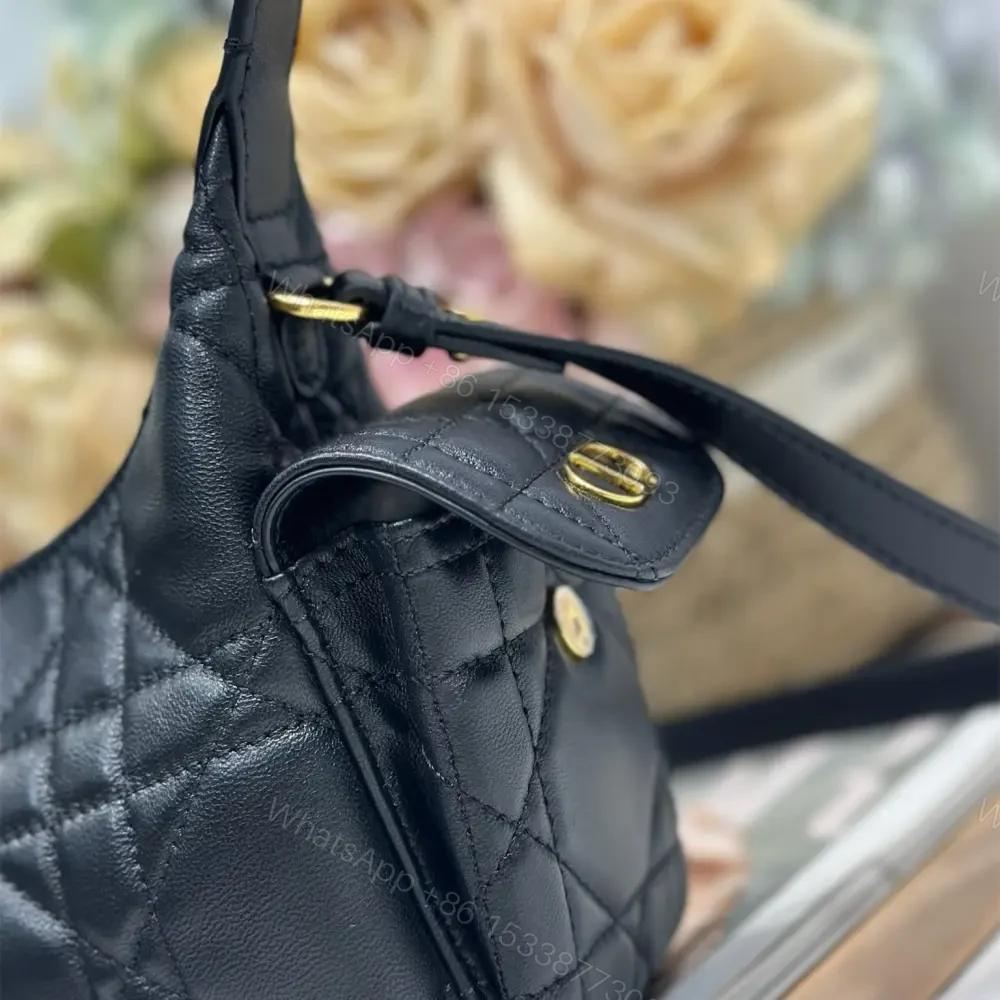 View 7 of 高仿Dior*D-Dream系列S525M900小羊皮斜挎包Mini黑色免檢版
