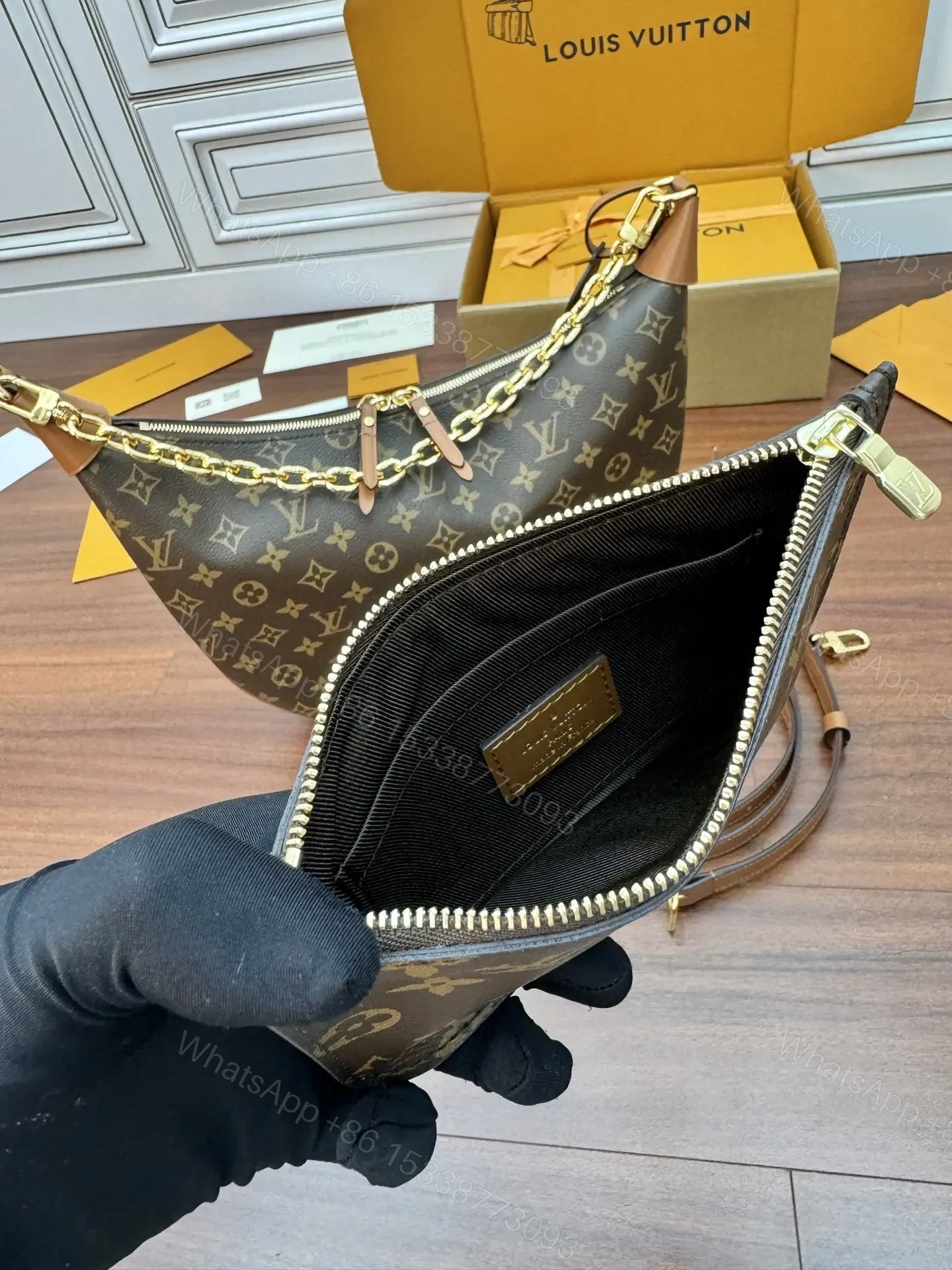 View 3 of Louis Vuitton Loop Hobo bag in Monogram