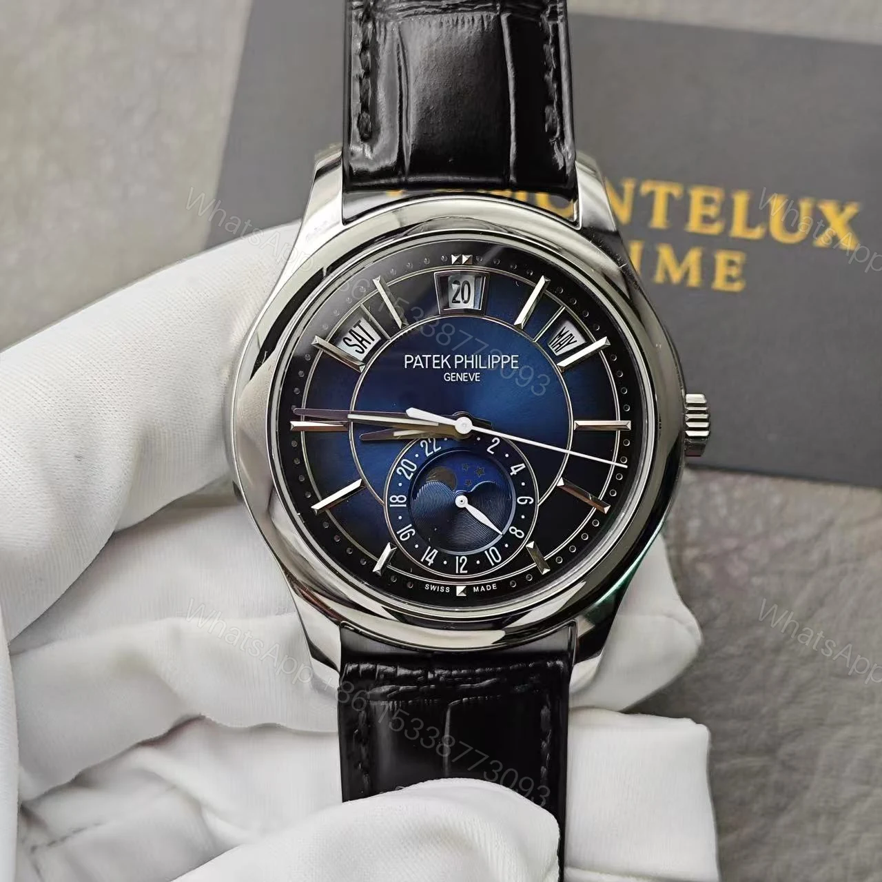 View 5 of Replica Patek Philippe Complications Annual Calendar White Gold 5205G 013 40MM