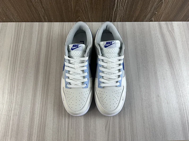 View 10 of Blue Leather Low-Profile Sneakers | Modern Comfort & Designer Edge