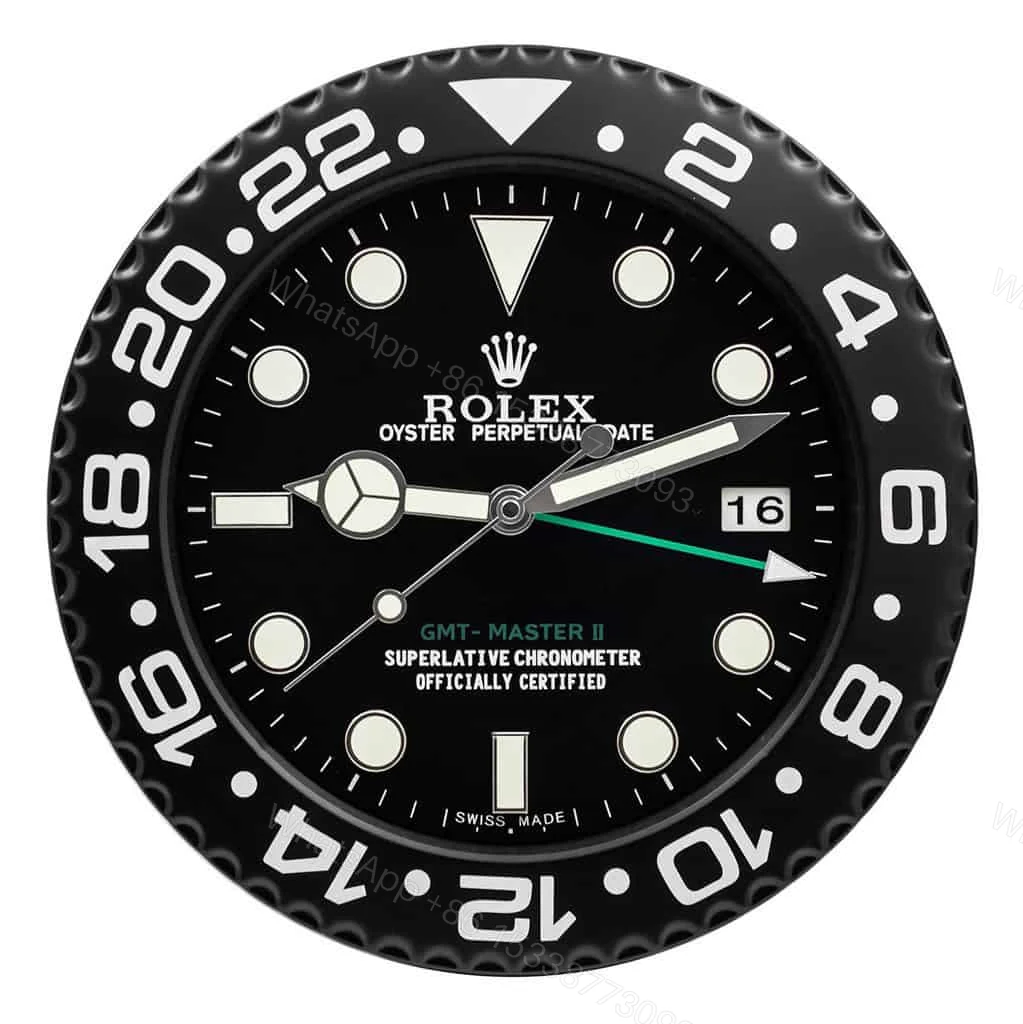 ROLEX WALL CLOCK – GMT MASTER II BLACK — view 1
