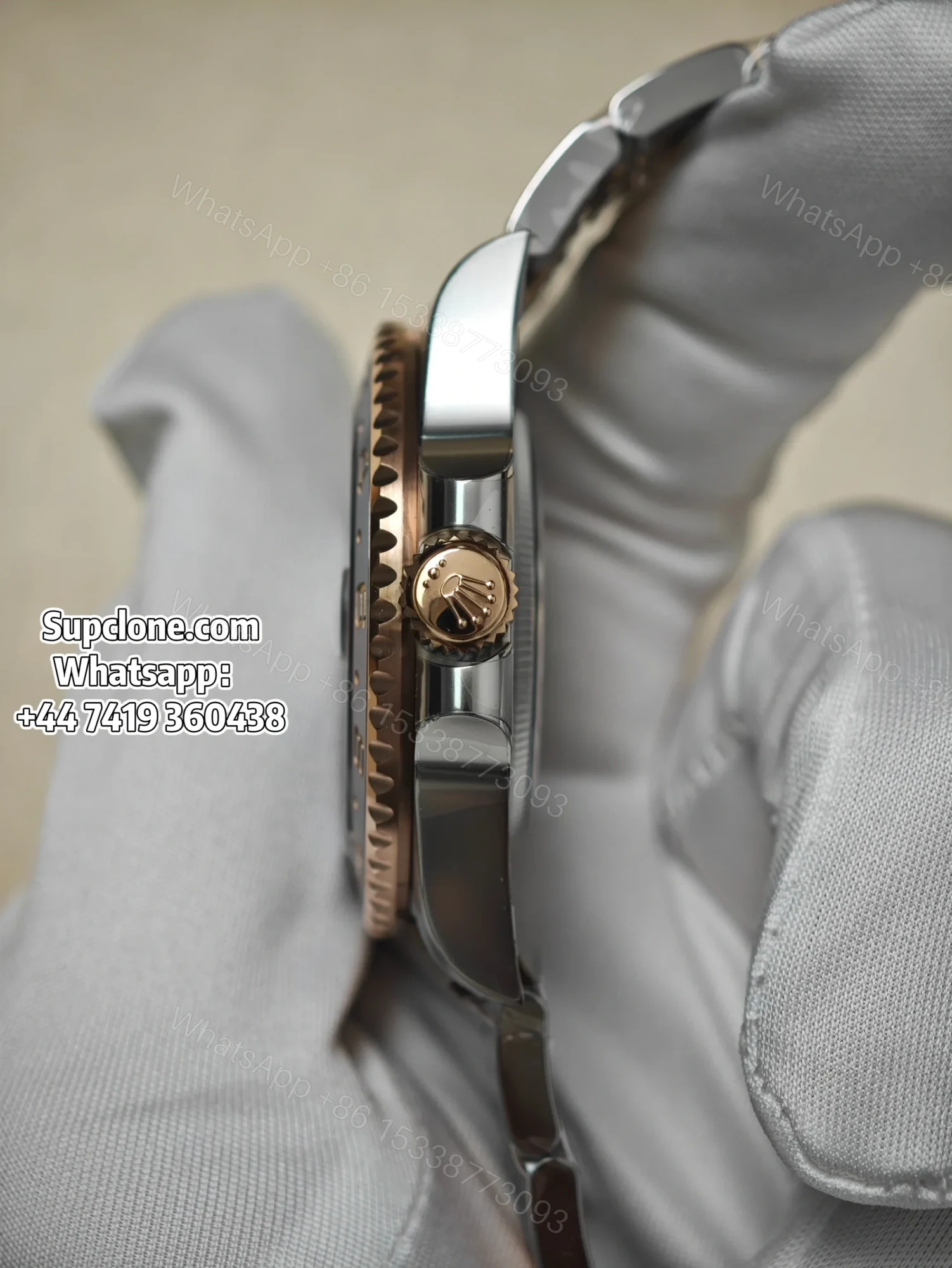 View 8 of Rolex Super Clone Watches 1:1 Root Beer GMT-Master II 126711CHNR 3285 Movement Weighted