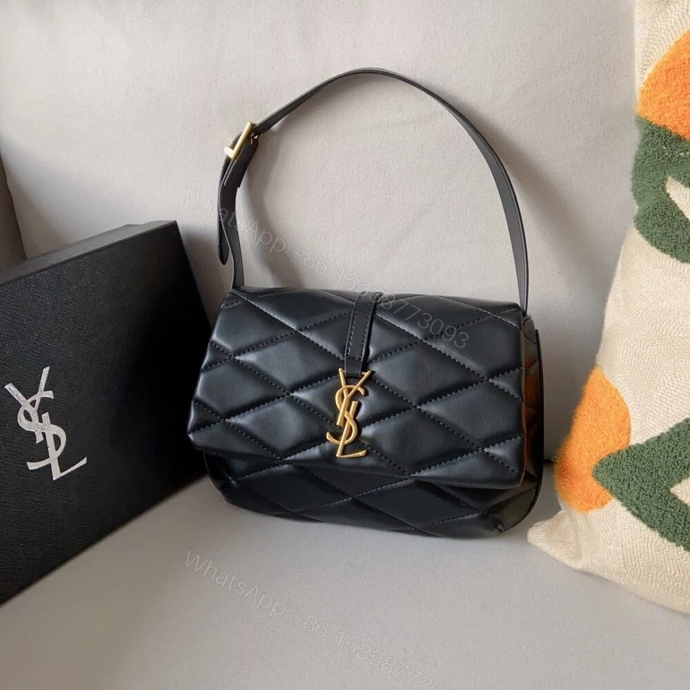 View 2 of Saint Laurent Le 57 Quilted Shoulder Bag Black 21Cm