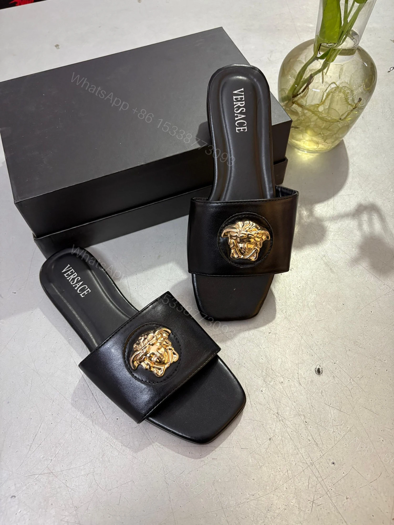 View 3 of FIRST COPY VERSACE MEDUSA FLATS