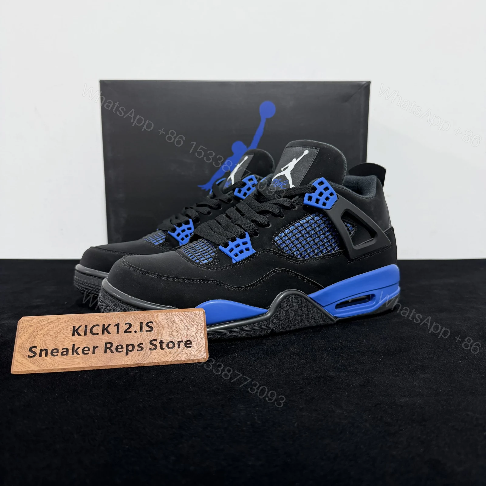 Air Jordan 4 Blue Thunder Reps — view 1