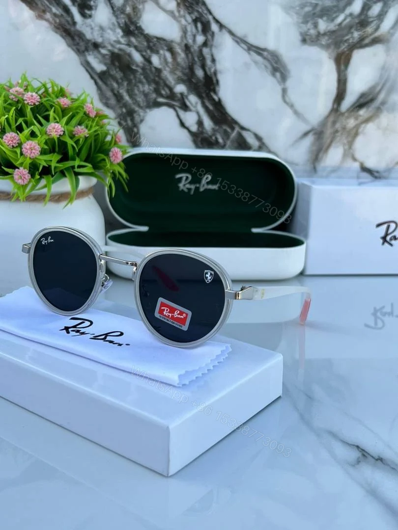 First Copy Rayban 3675 White Black Sunglasses — view 1