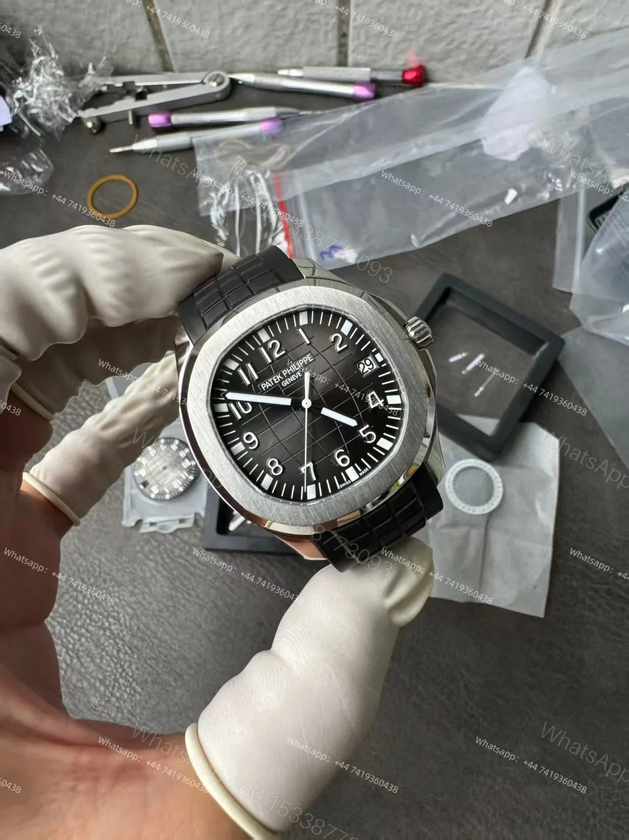 View 9 of Patek Philippe Super Clone Aquanaut 5167A-001 40MM Black dial