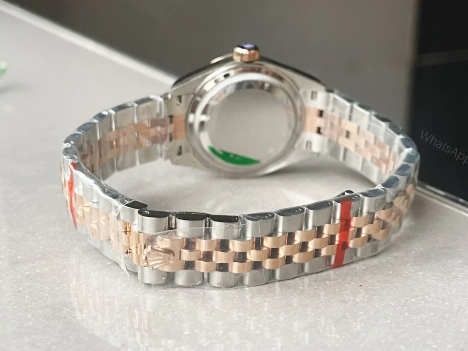 View 7 of KZF Factory 1:1 Rolex Datejust 28mm 904L RG/SS Brown Dial A2671