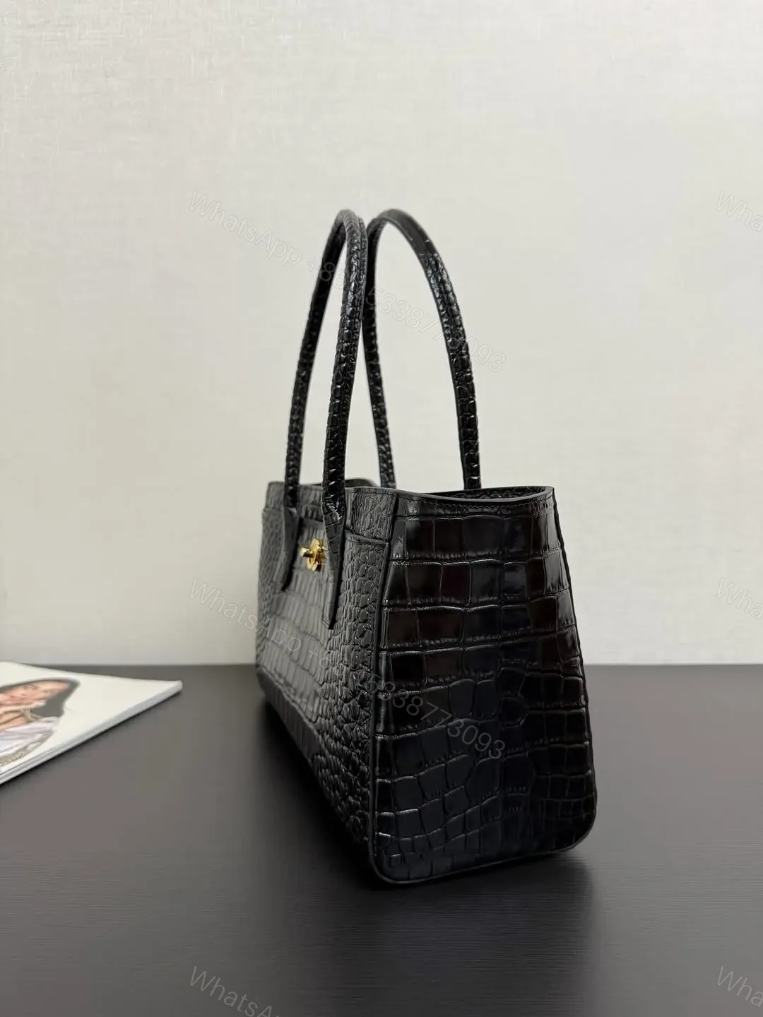 View 2 of Chanel Tote Bag Crocodile Embossed Calfskin SS26 Collection