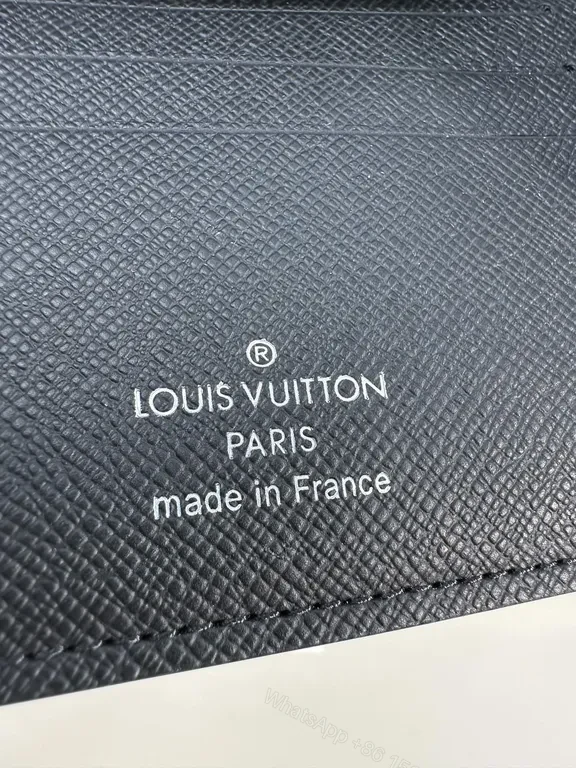 View 5 of Monogram Luxe Wallet: Structured Bi-Fold, Leather-Trim, Luxury Cardholder