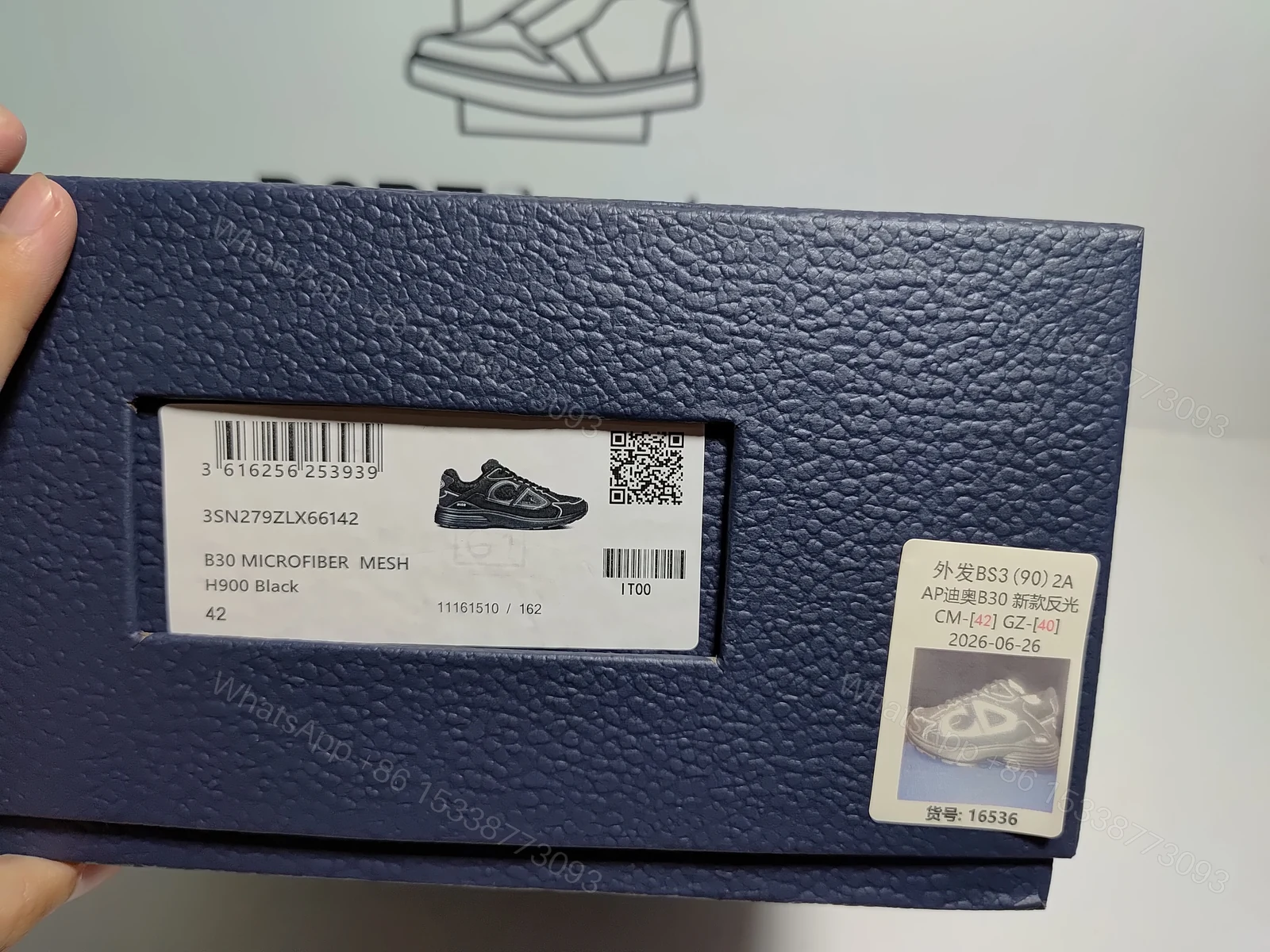 View 5 of Dior B30 Triple Black 3SN279ZRF_H900 (Reflective)