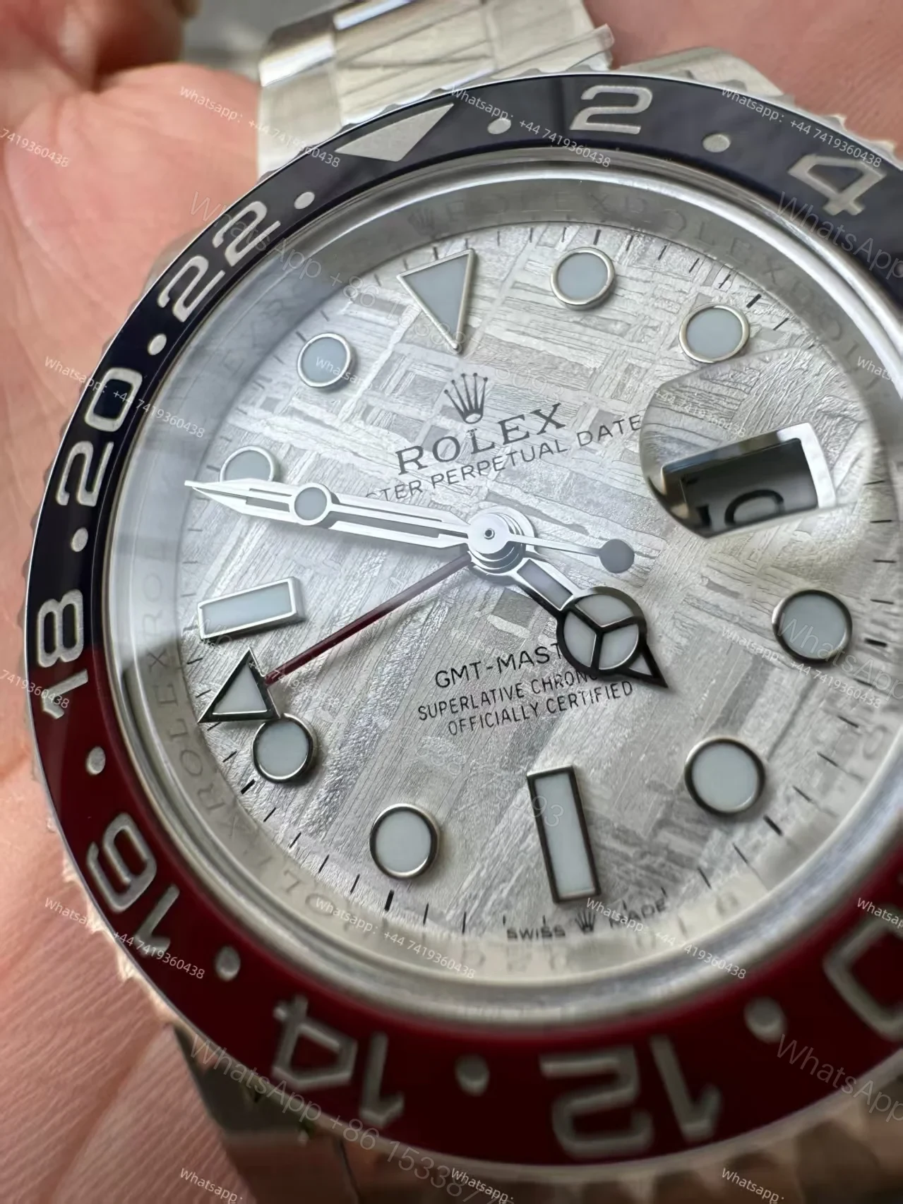 View 11 of Rolex Super Clone Watches 1:1 Meteorite GMT-Master II 126719BLRO Weighted Edition