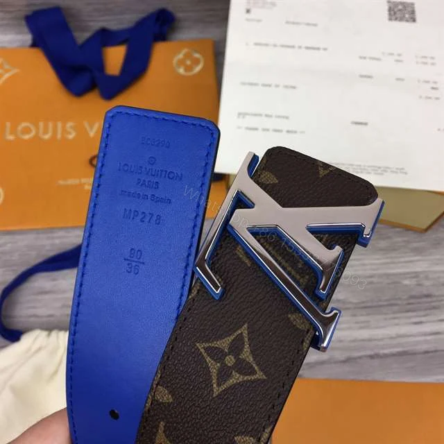 View 8 of LOUIS VUITTON X NBA 3 STEPS 40MM REVERSIBLE MONOGRAM CANVAS BELT – B113