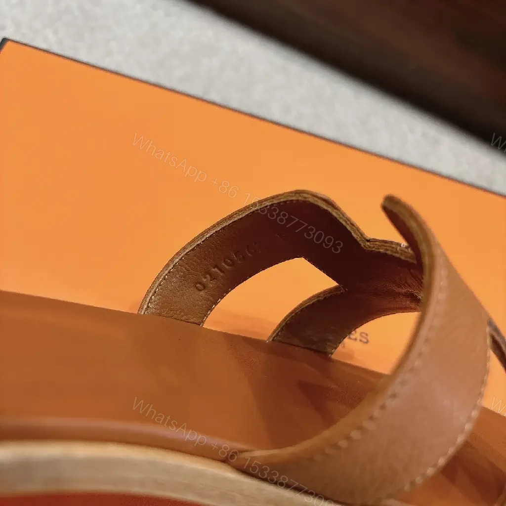 View 9 of Caramel Leather Sandals: Strappy Luxury, Cushioned Comfort
