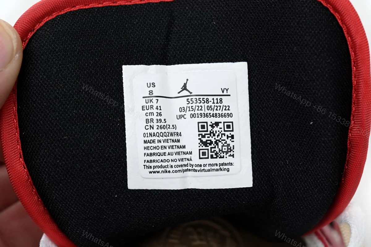 View 9 of Air Jordan 1 Low Chicago Bandage