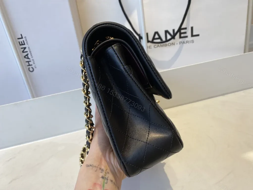 View 7 of Quilted Leather Crossbody: Luxe Chanel-Inspired Style