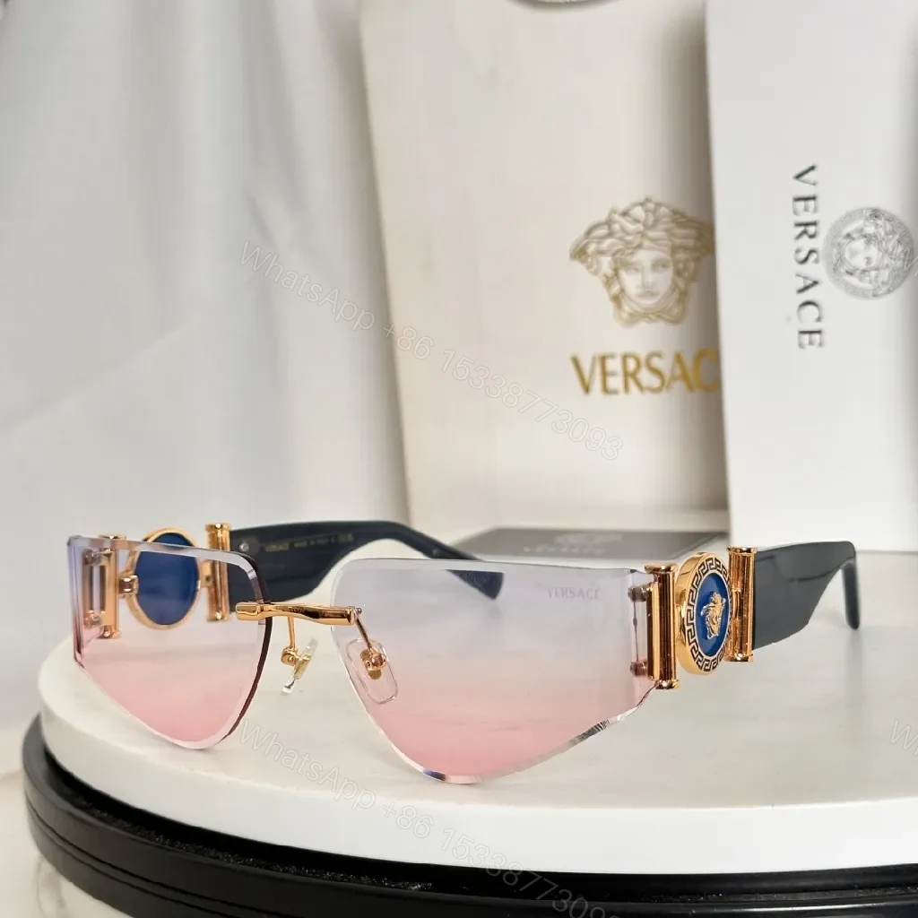 View 9 of Rose-Gold Shield Sunglasses: Luxe Detail, All-Day Comfort