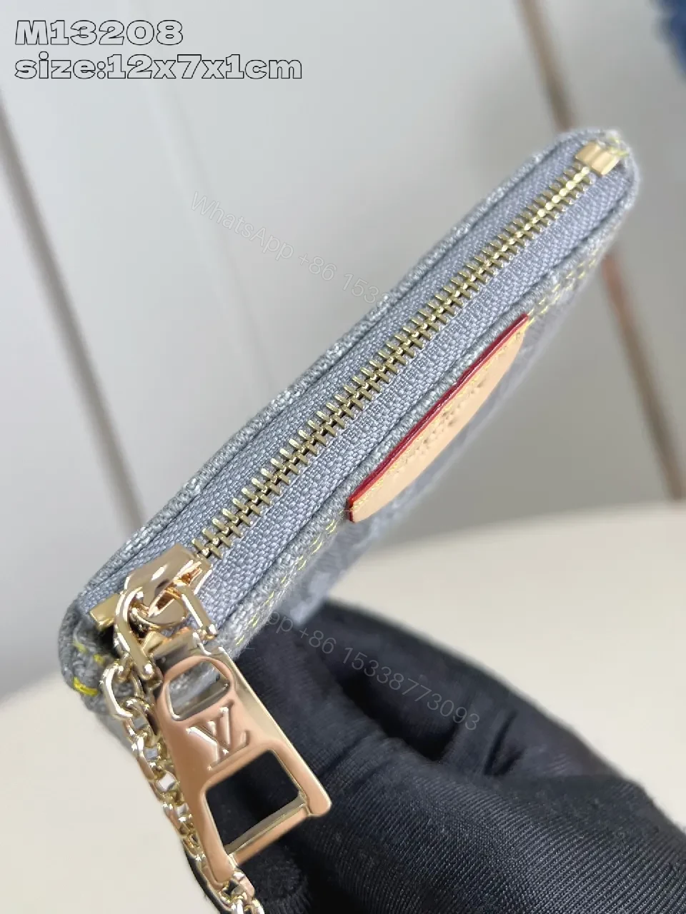 View 5 of Monogram Canvas Compact Wallet: Luxe Everyday Essential