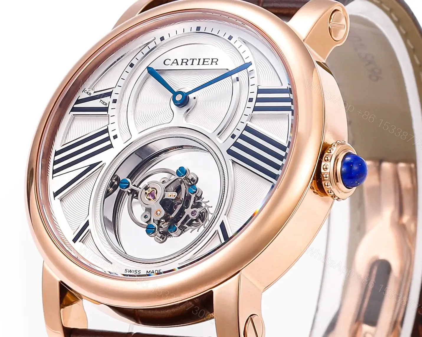 View 3 of Cartier Rotonde Double Tourbillon Rose Gold 45mm CARTIER-ROTONDE-DT-RG45