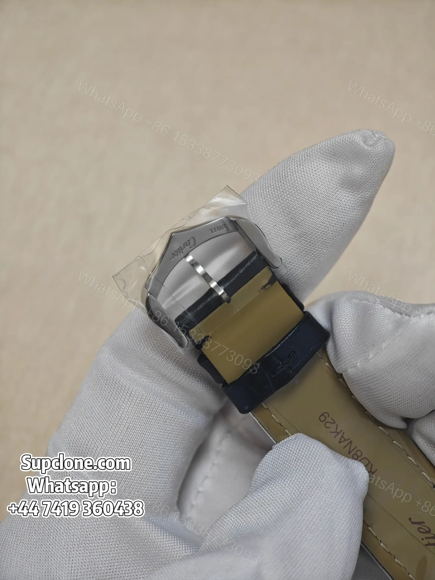View 6 of Cartier Santos W2SA0038 Super Clone Quartz Watch Leather Strap
