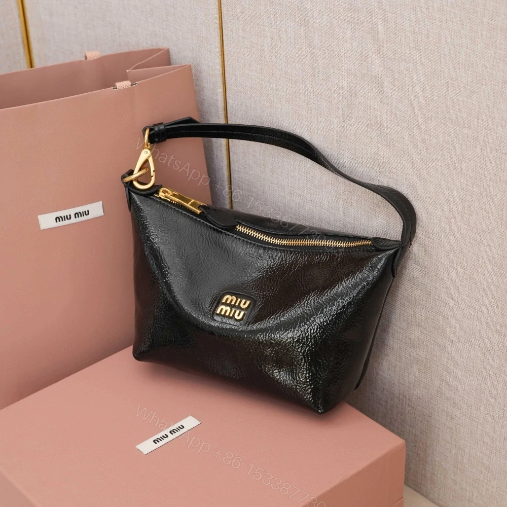 View 12 of 高仿miumiu*Naplak系列5NE841小羊皮飯盒包黑色免檢版