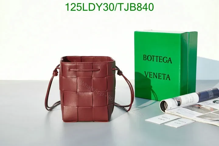 View 80 of Bottega Veneta Small Cross-Body Bucket Bag in Red BVF4722