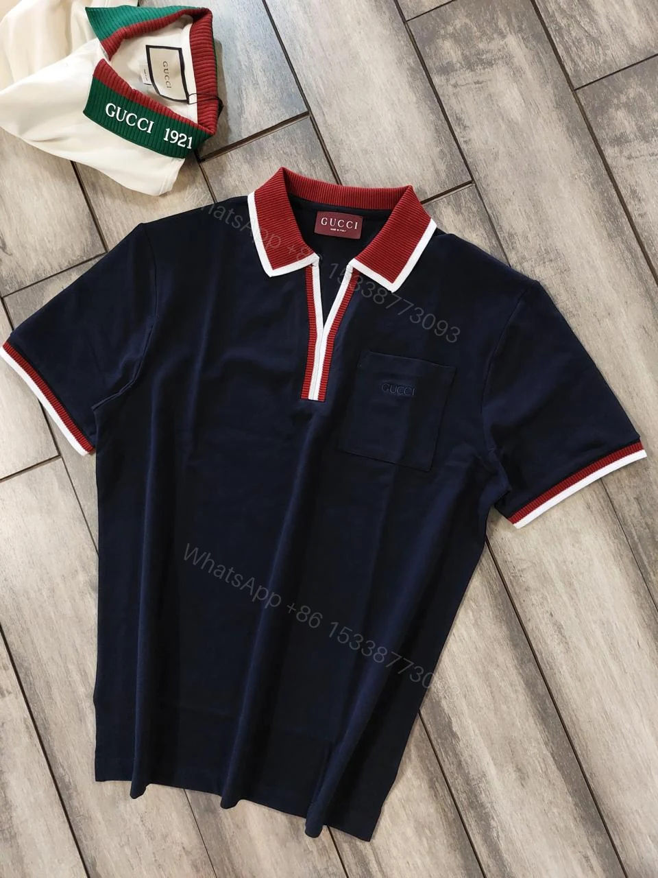 View 23 of Gucci Half Sleeve Polo Tees First Copy | Imported AAA+ Exclusive Replica
