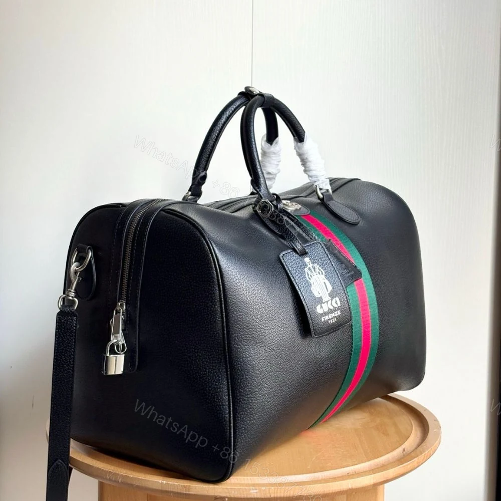 View 3 of Gucci Web Trademark Medium Duffle Bag Black 44Cm