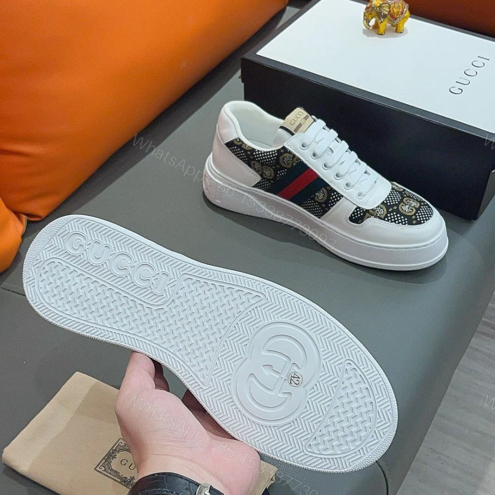 View 7 of Gucci Screener GG High Top Sneaker In White And Black